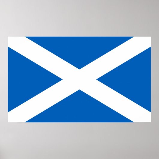 Poster Drapeau de l'Ecosse, le drapeau Saltire, Andrew's  (Devant)
