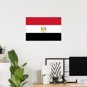 Poster Drapeau de l'Égypte