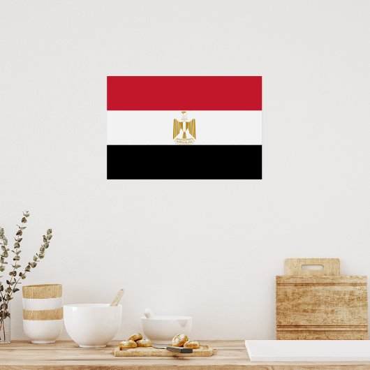 Poster Drapeau de l'Égypte (Cuisine)