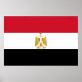 Poster Drapeau de l'Égypte (Devant)