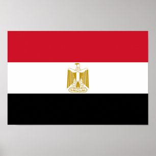 Poster Drapeau de l'Égypte