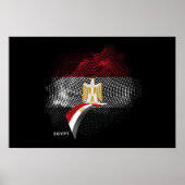Poster Drapeau de l'Égypte (Devant)