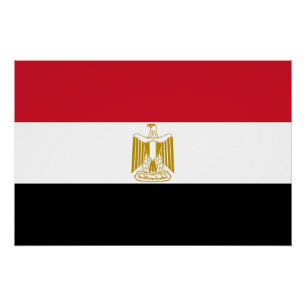 Poster Drapeau de l'Égypte