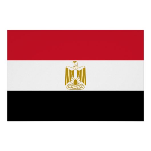 Poster Drapeau de l'Égypte (Devant)
