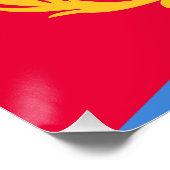 Poster Drapeau de l'Érythrée (Coin)
