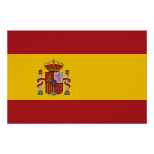 Poster Drapeau de l'Espagne