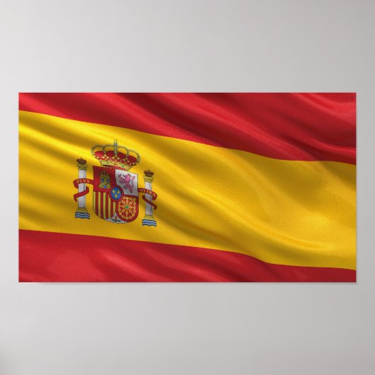 Poster Drapeau de l'Espagne (Devant)