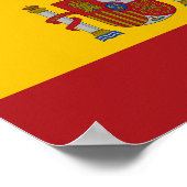 Poster Drapeau de l'Espagne (Coin)