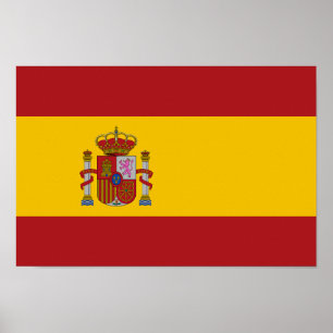 Poster Drapeau de l'Espagne