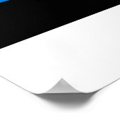 Poster Drapeau de l'Estonie (Coin)