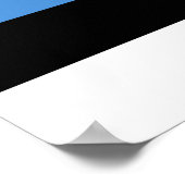 Poster Drapeau de l'Estonie (Coin)