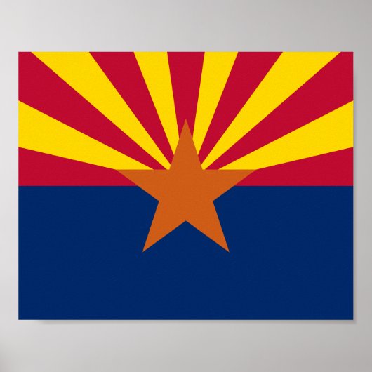 Poster Drapeau de l'État d'Arizona (Devant)