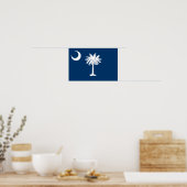 Poster Drapeau de l'État de Caroline du Sud (Cuisine)