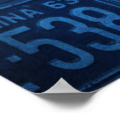 Poster Drapeau de l'État de Caroline du Sud Licence Plate (Coin)