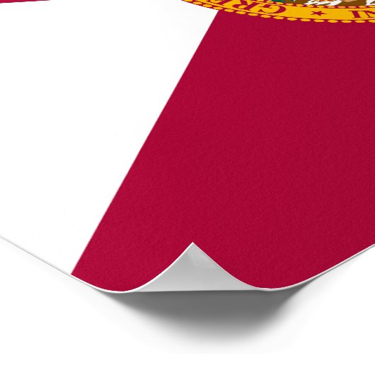 Poster Drapeau de l'État de Floride (Coin)