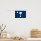 Poster Drapeau de l'État de la Caroline du Sud (Cuisine)