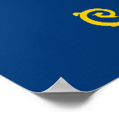 Poster Drapeau de l'État de l'Idaho (Coin)