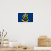Poster Drapeau de l'État de l'Idaho (Cuisine)