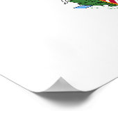 Poster Drapeau de l'État de l'Illinois (Coin)