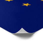 Poster Drapeau de l'État de l'Indiana (Coin)