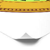 Poster drapeau de l'État de l'Iowa sceau de la république (Coin)