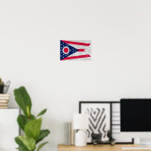 Poster Drapeau de l'État de l'Ohio (Bureau à domicile)