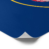 Poster Drapeau de l'État de l'Utah (Coin)