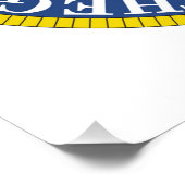 Poster drapeau de l'état de Minnesota sceau de la républi (Coin)