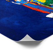 Poster Drapeau de l'État de New York (Coin)