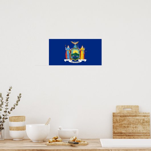 Poster Drapeau de l'État de New York (Cuisine)