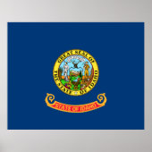 Poster Drapeau de l'État d'Idaho (Devant)