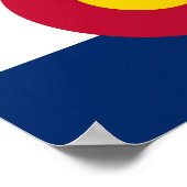 Poster Drapeau de l'État du Colorado (Coin)