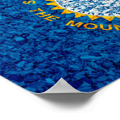 Poster Drapeau de l'État du Dakota du Sud (Coin)