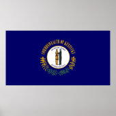Poster Drapeau de l'État du Kentucky (Devant)