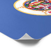 Poster Drapeau de l'État du Minnesota (Coin)