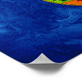 Poster Drapeau de l'État du Montana (Coin)