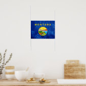 Poster Drapeau de l'État du Montana (Cuisine)