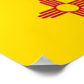 Poster Drapeau de l'État du Nouveau-Mexique (Coin)