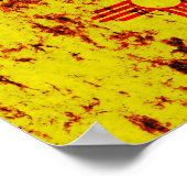 Poster Drapeau de l'État du Nouveau-Mexique (Coin)