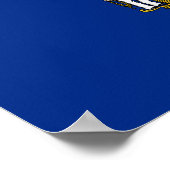 Poster Drapeau de l'État du Wisconsin (Coin)