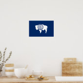 Poster Drapeau de l'État du Wyoming (Cuisine)