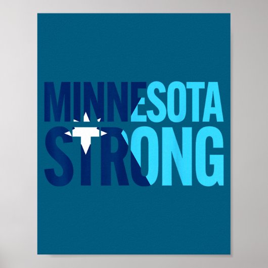 Poster Drapeau de l'État rebelle du Minnesota (Devant)