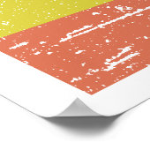 Poster Drapeau de l'Éthiopie vintage (Coin)