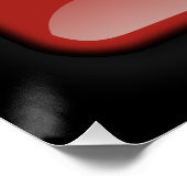 Poster Drapeau de Lettonie (Coin)