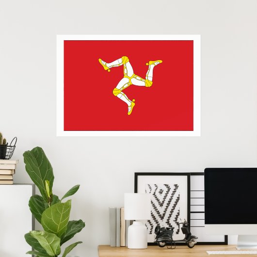 Poster Drapeau de l'île (Bureau à domicile)