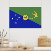 Poster drapeau de l'île Christmas (Cuisine)