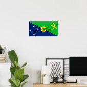 Poster Drapeau de l'île Christmas (Bureau à domicile)