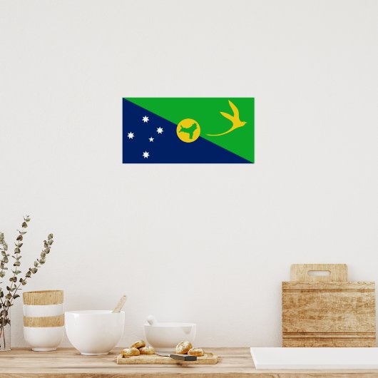 Poster Drapeau de l'île Christmas (Cuisine)
