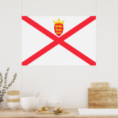 Poster Drapeau de l'île de Jersey (Cuisine)