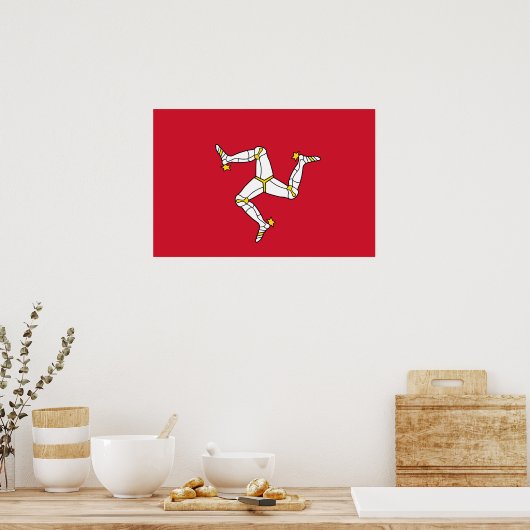Poster Drapeau de l'île de Man (Cuisine)